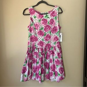 VINTAGE : Brass Plum Nordstrom drop waist dress